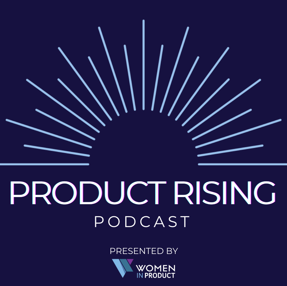 Product Rising Podcast cover art featuring microphone and product leadership themes